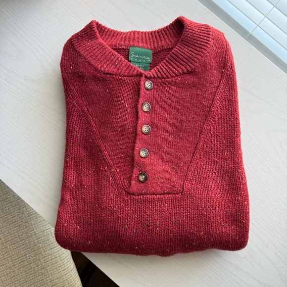 Vintage 1990’s Marled Henley Sweater | XXL - Picture 5 of 5